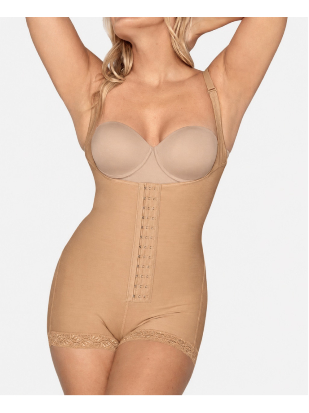 Leonisa Size Small (A) Beige Firm Compression Bottom Body Shaper Shapewear NWT